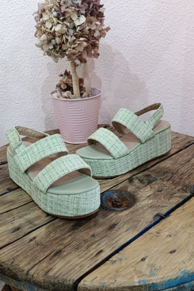Sandalias Verdes Chanel