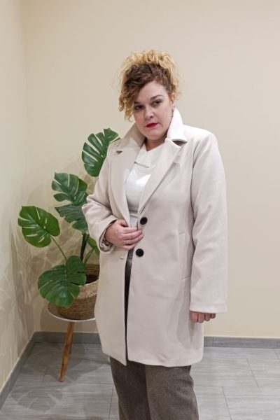 Abrigo Paño Beige